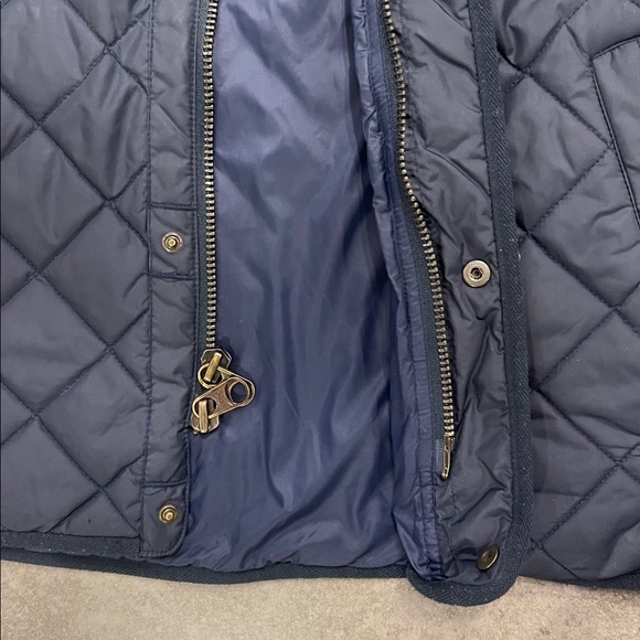 Polo Ralph Lauren Quilted Vest in Dark Blue and Brown. Sz L - Picture 5 of 10